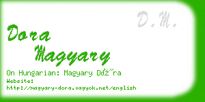 dora magyary business card